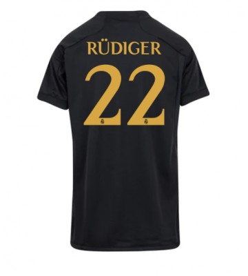 Real Madrid Antonio Rudiger #22 Kolmaspaita Naisten 2023-24 Lyhyet Hihat